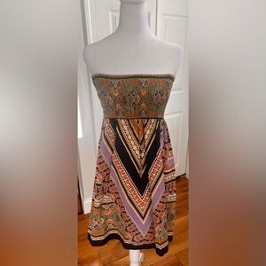 Atmosphere print dress | 6 | purple multi